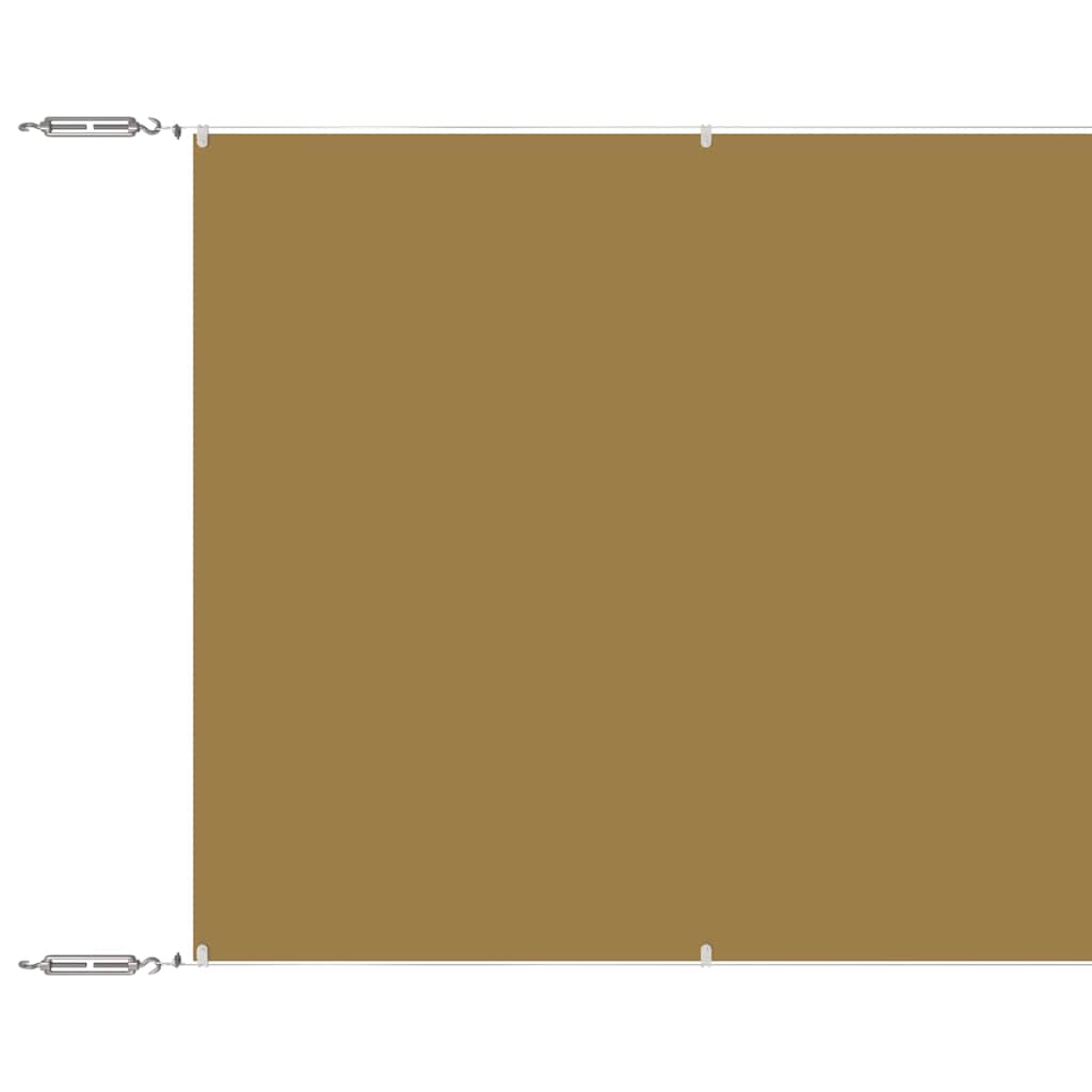 Vidaxl luifel verticaal 180x800 cm oxford stof beige