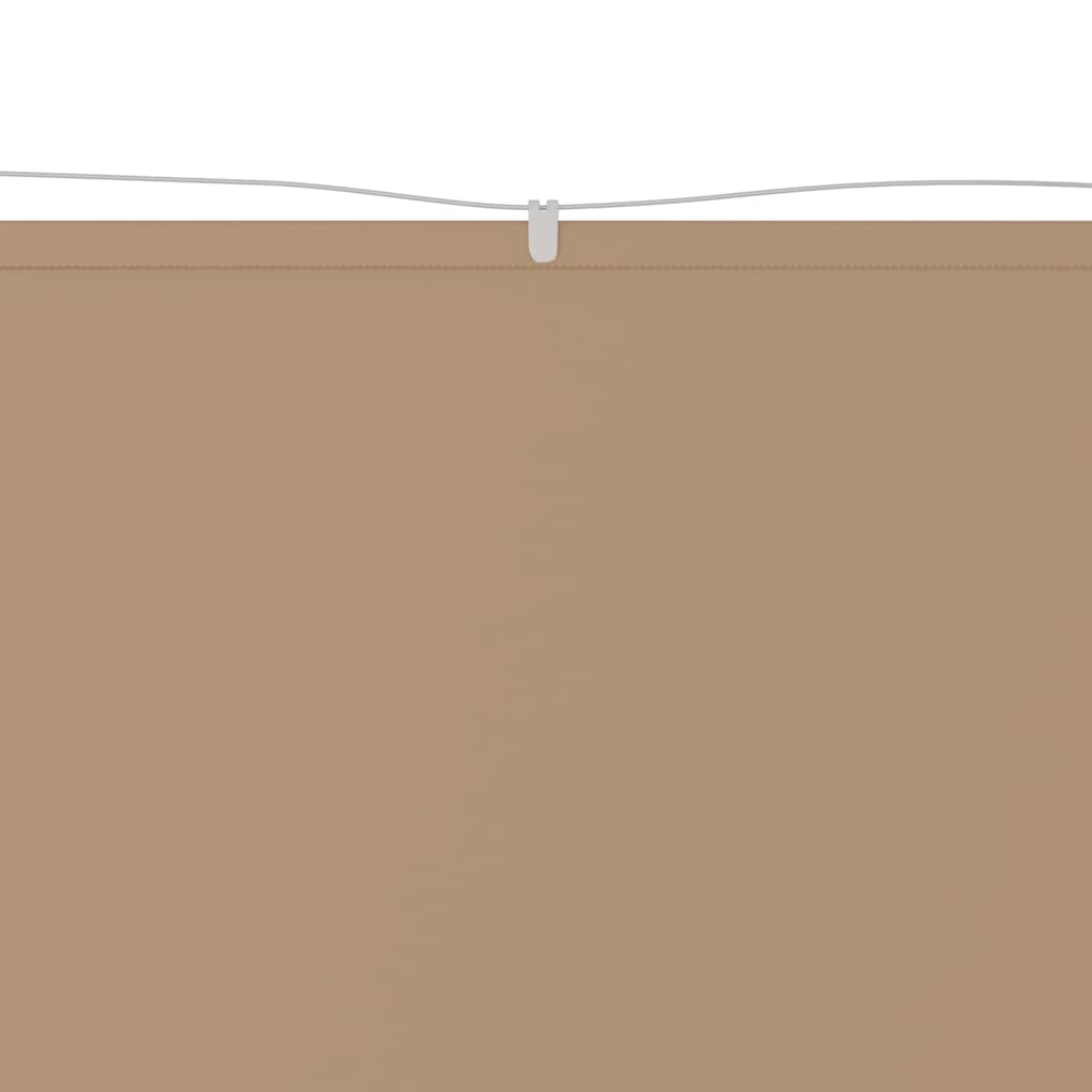 Vidaxl luifel verticaal 60x1000 cm oxford stof taupe