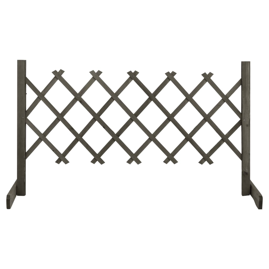 Vidaxl tuinlatwerk 120x60 cm massief vurenhout grijs