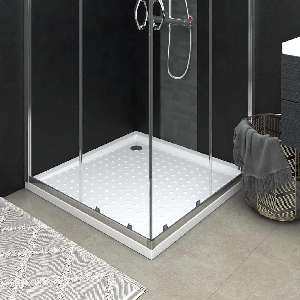 Vidaxl douchebak met noppen 90x90x4 cm abs wit