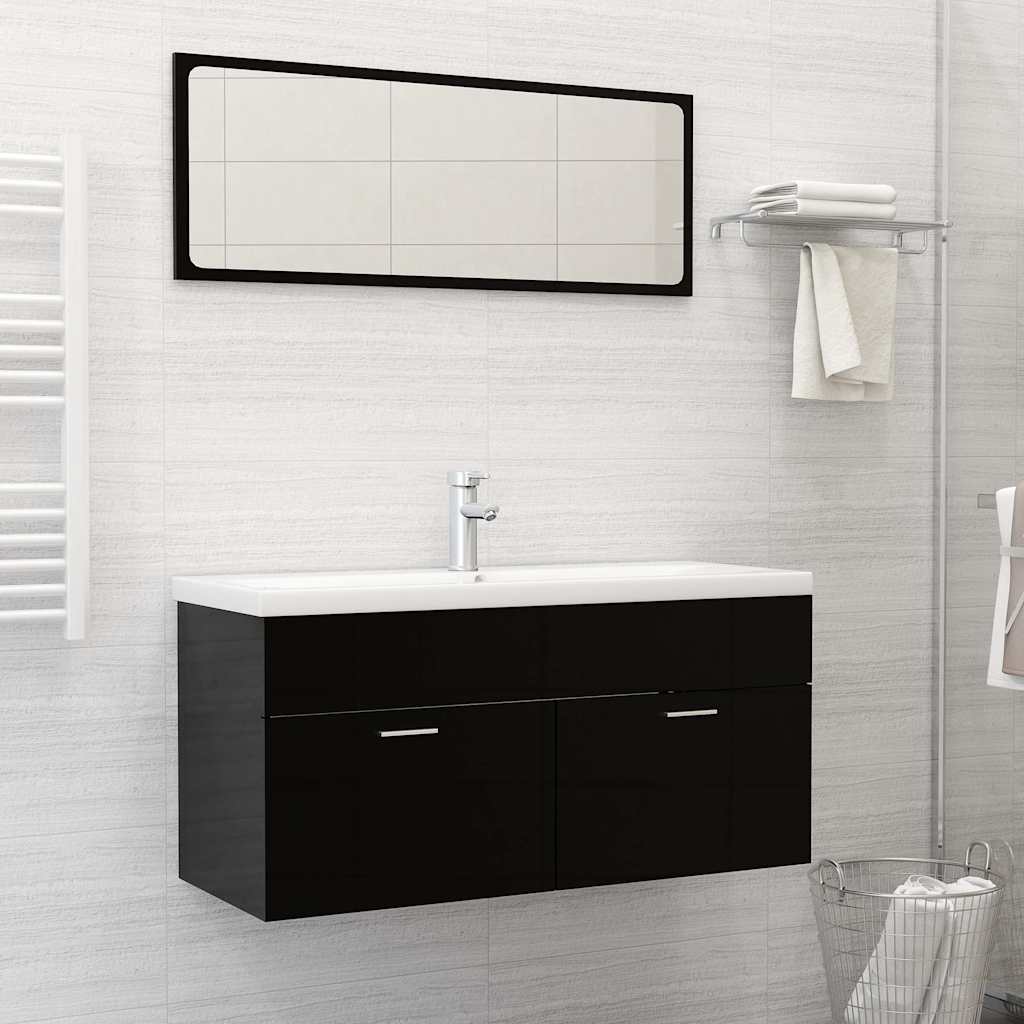 Vidaxl inbouwwastafel met kraan 101x39x18 cm keramiek wit
