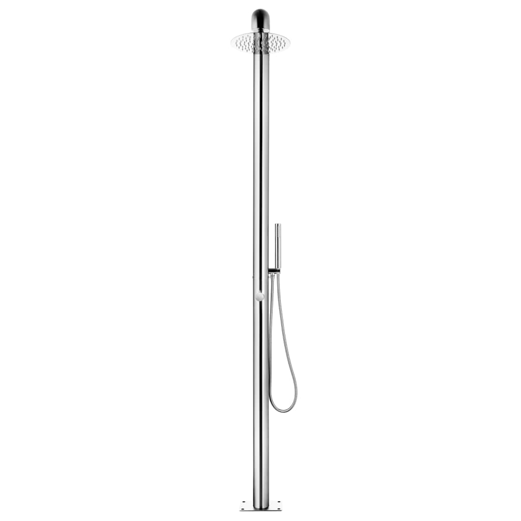 Vidaxl buitendouche 225 cm roestvrij staal