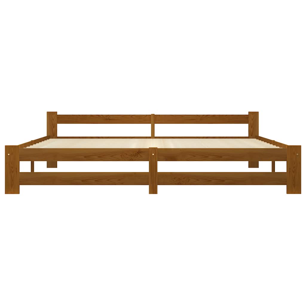 Vidaxl bedframe massief grenenhout honingbruin 200x200 cm