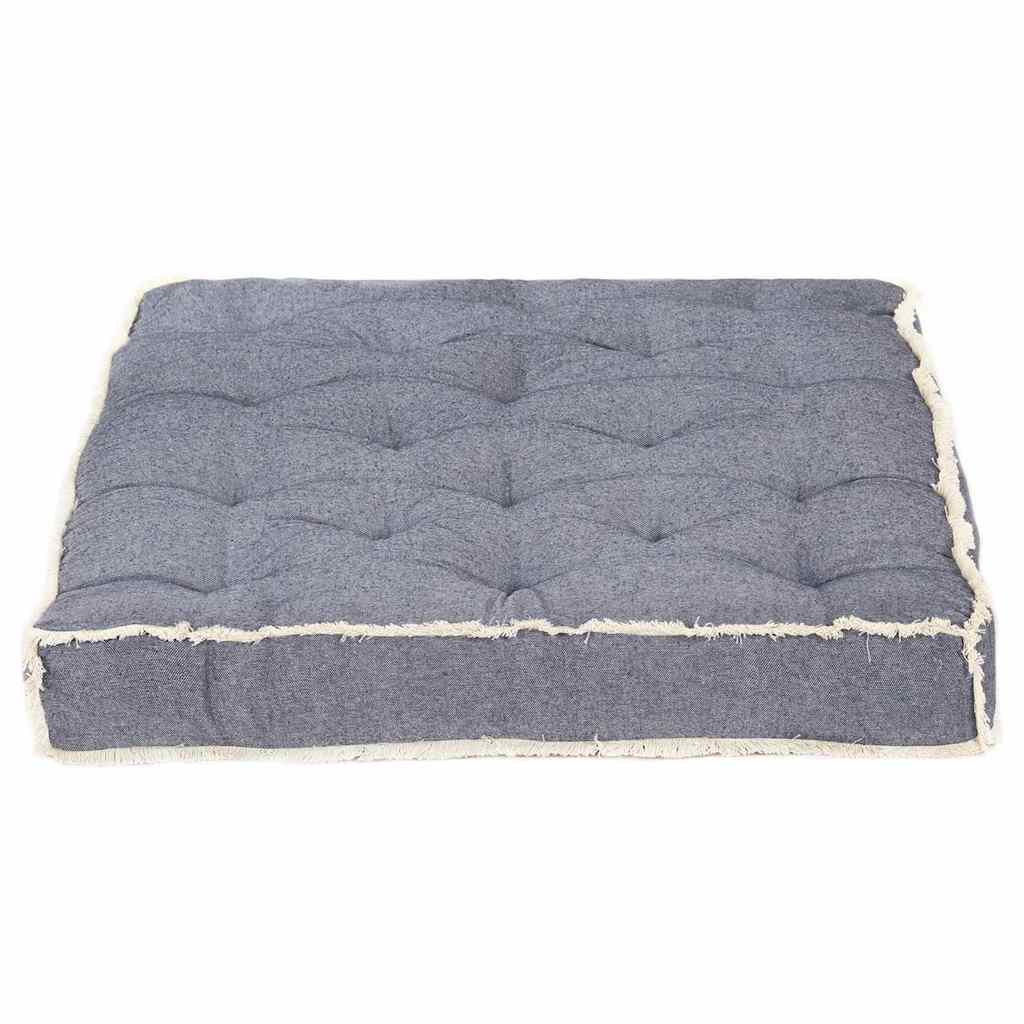 Vidaxl bankkussen pallet 120x80x10 cm blauw