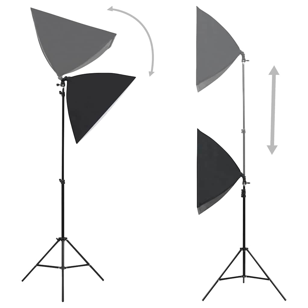 Vidaxl fotostudioset met softboxlampen, achtergrond en reflector