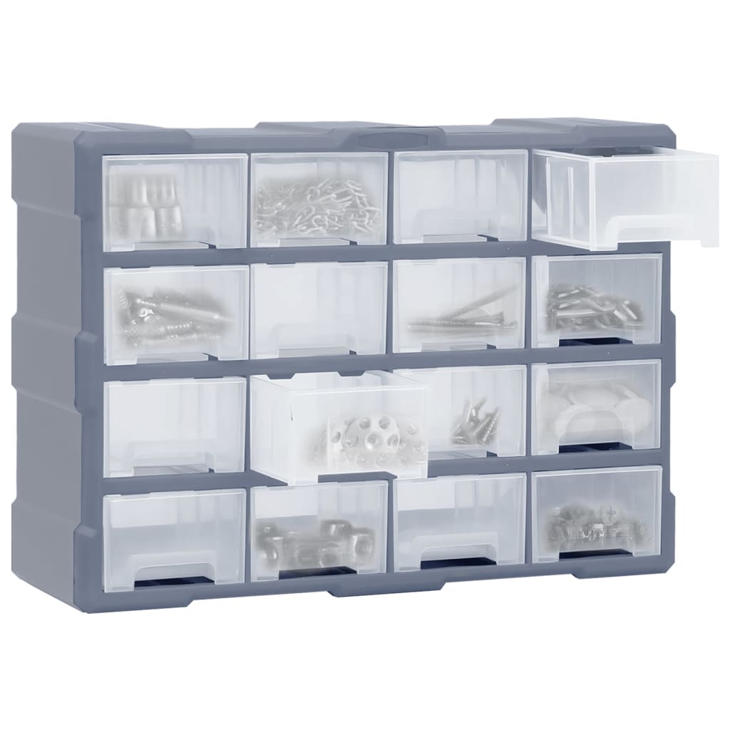 Vidaxl organiser met 16 medium lades 52x16x37 cm