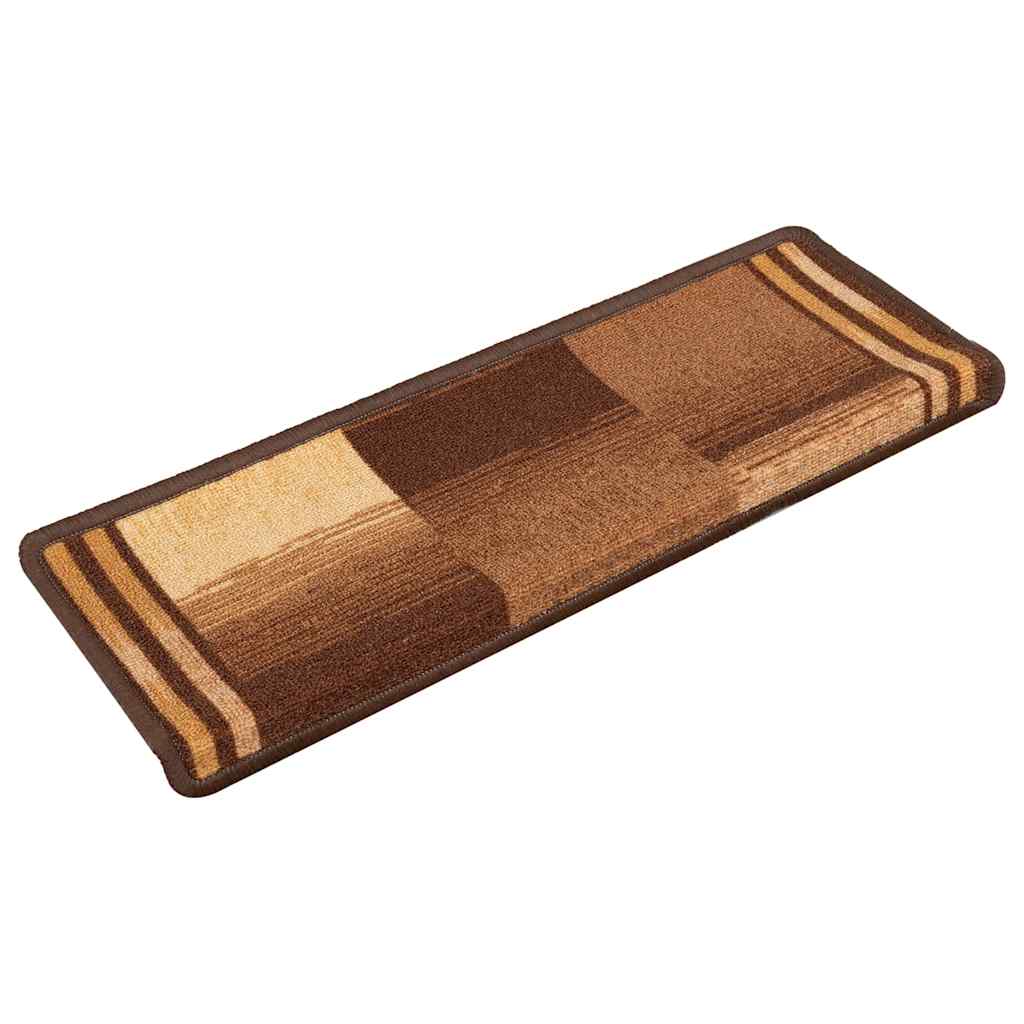 Vidaxl trapmatten zelfklevend 5 st 65x21x4 cm bruin