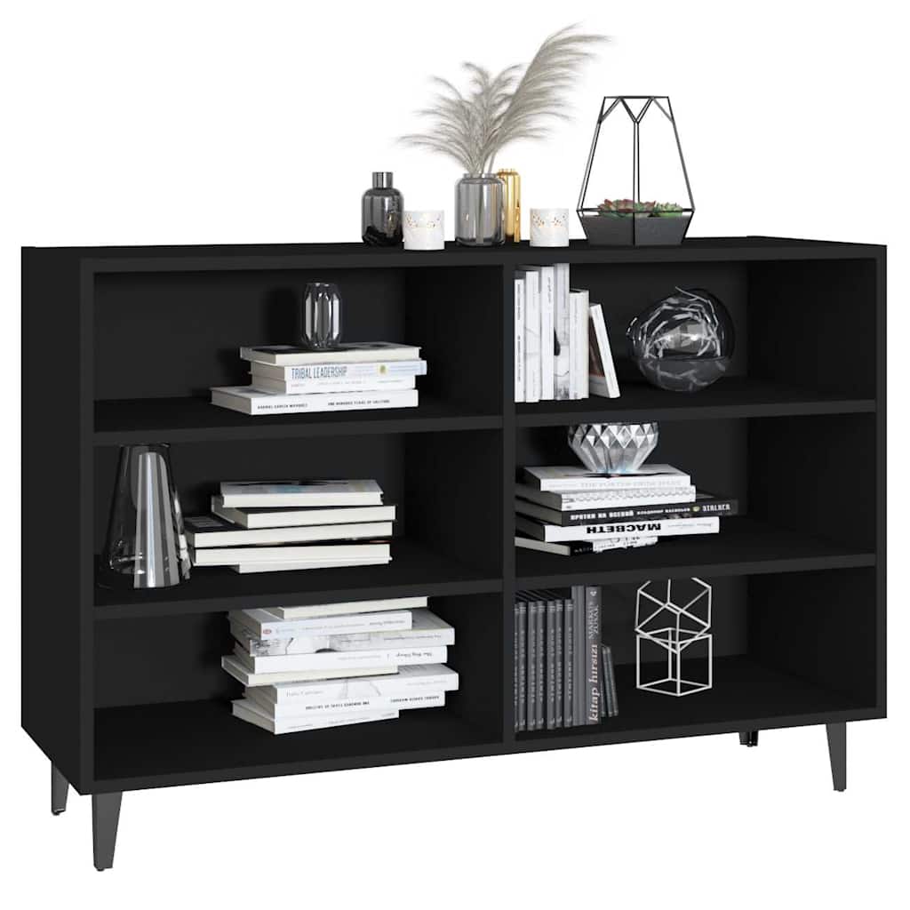 Vidaxl dressoir 103,5x35x70 cm bewerkt hout zwart