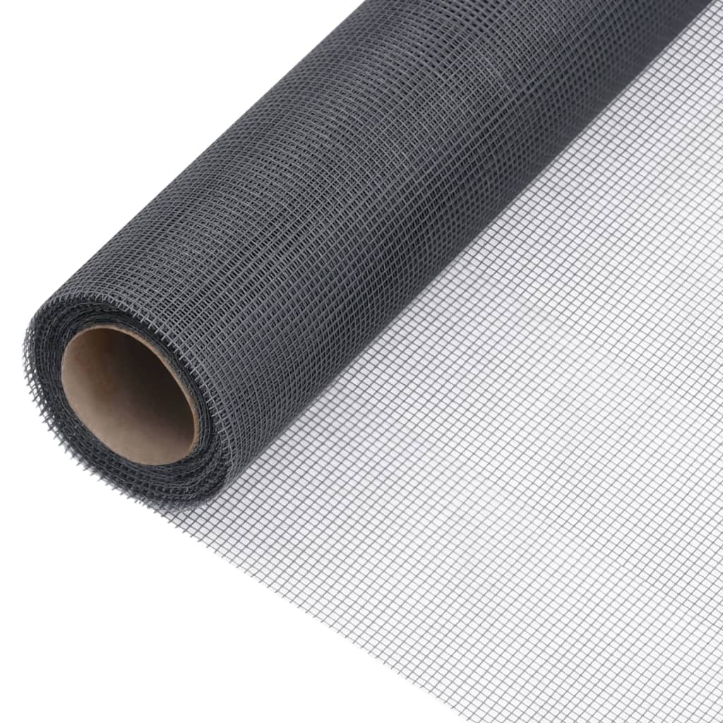 Vidaxl gaas 100x2000 cm glasvezel grijs