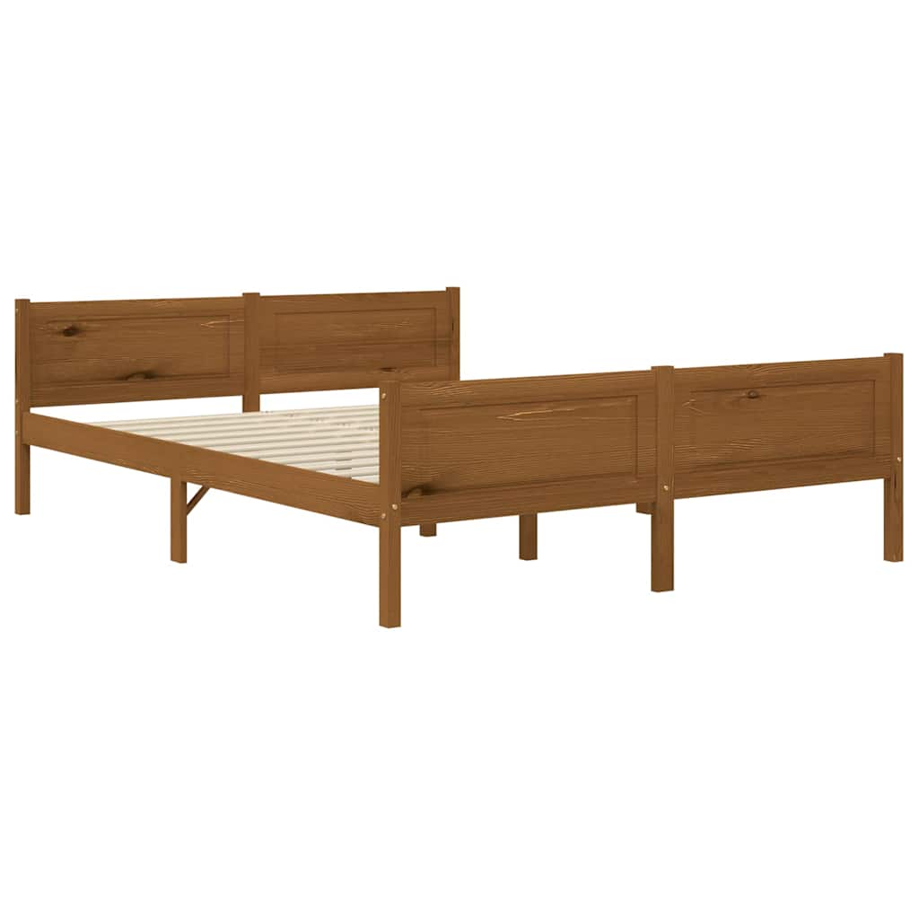 Vidaxl bedframe massief grenenhout honingbruin 140x200 cm
