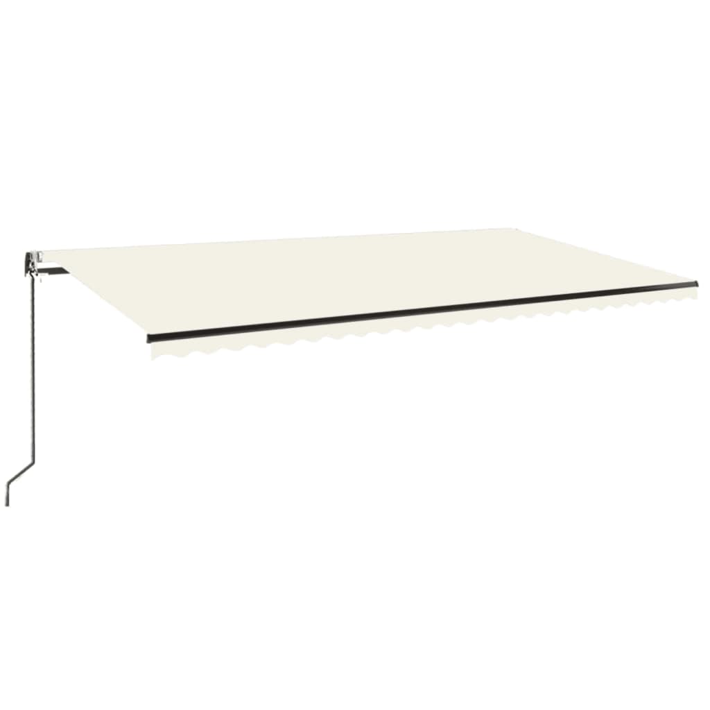 VidaXL Luifel automatisch uittrekbaar 600x350 cm crèmekleurig