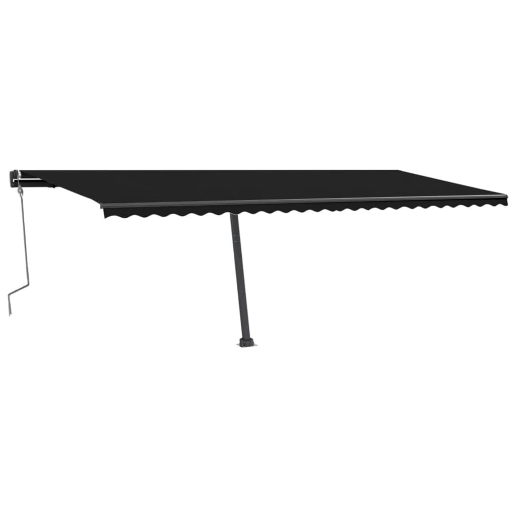 VidaXL Luifel vrijstaand handmatig uittrekbaar 600x300 cm antraciet