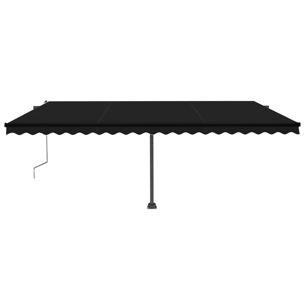 VidaXL Luifel automatisch met LED en windsensor 500x350 cm antraciet