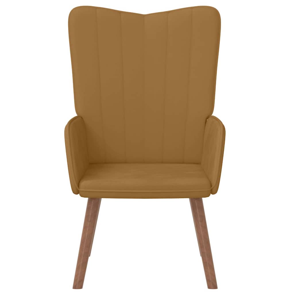 Vidaxl relaxstoel fluweel bruin
