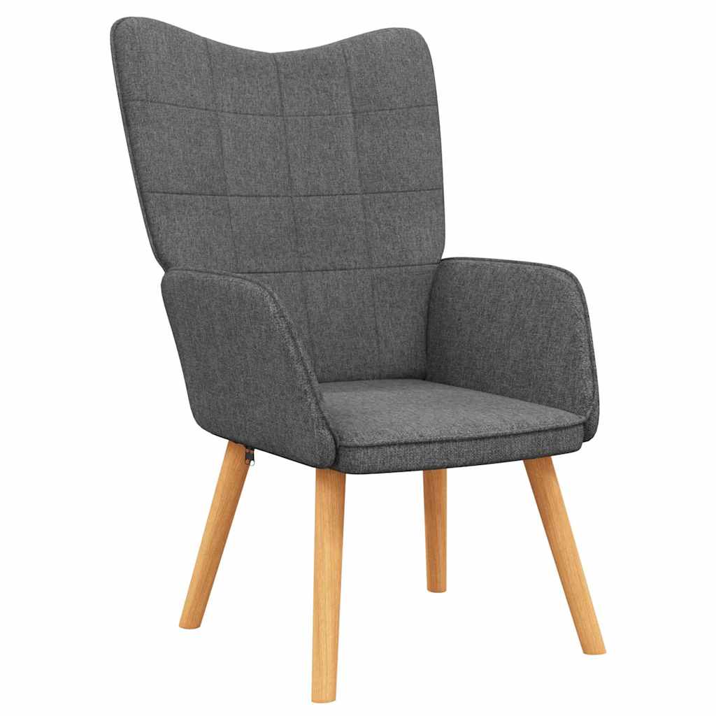 Vidaxl relaxstoel stof donkergrijs