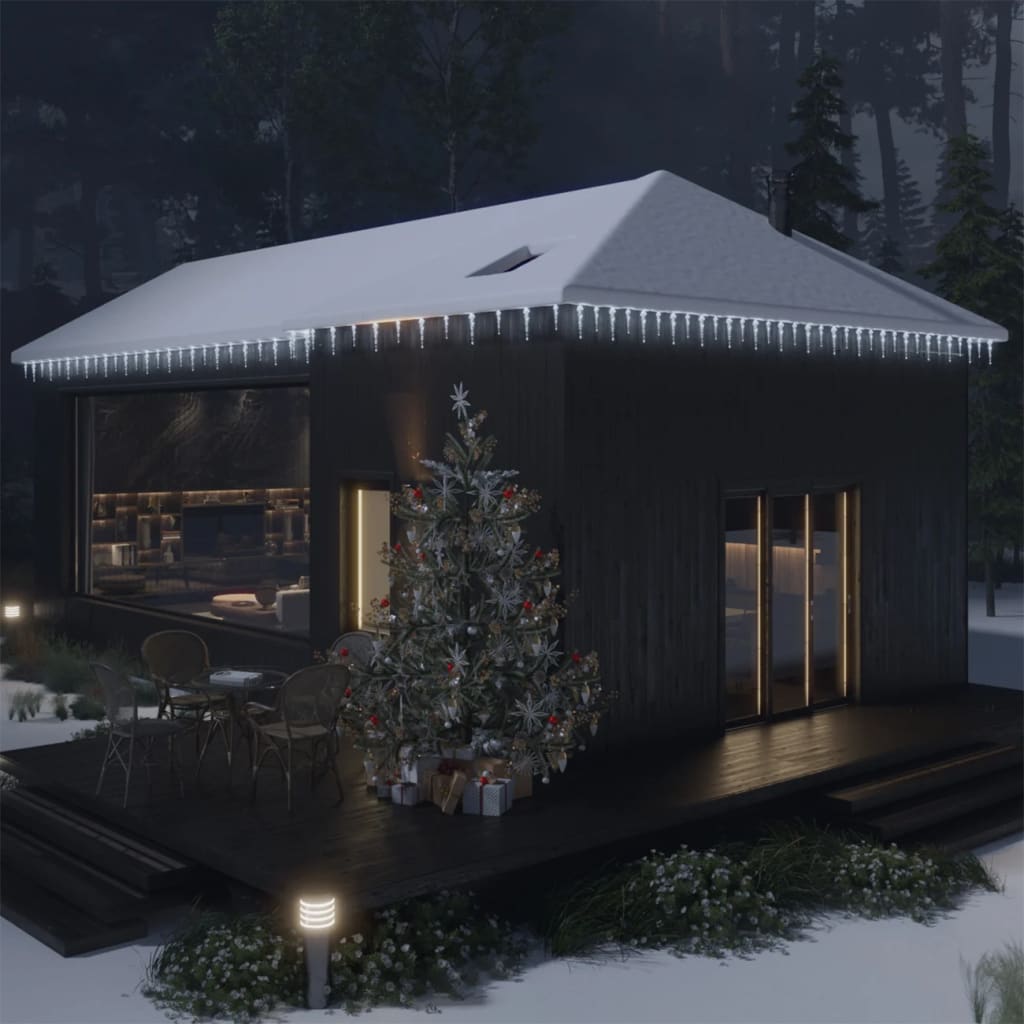 VidaXL Kerstverlichting ijspegel met 40 LED's acryl koudwit