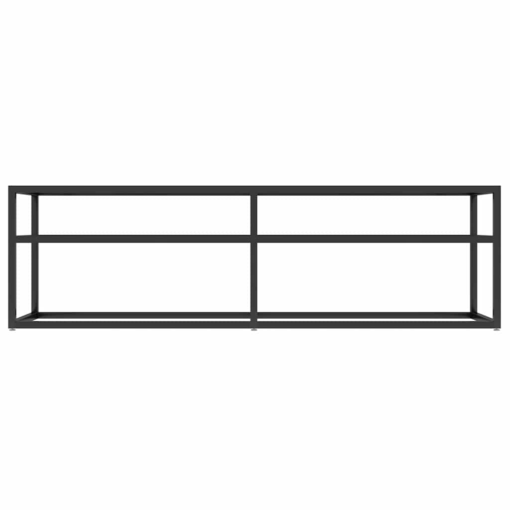 Vidaxl tv-meubel 140x40x40,5 cm gehard glas zwartmarmerkleurig