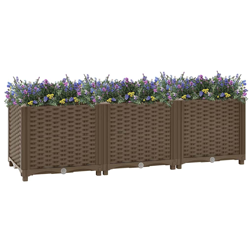 Vidaxl verhoogd bed 120x40x38 cm polypropyleen