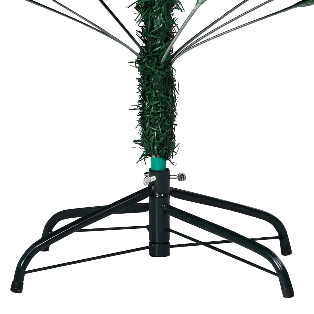 VidaXL Kunstkerstboom met verlichting en kerstballen 120 cm PVC groen