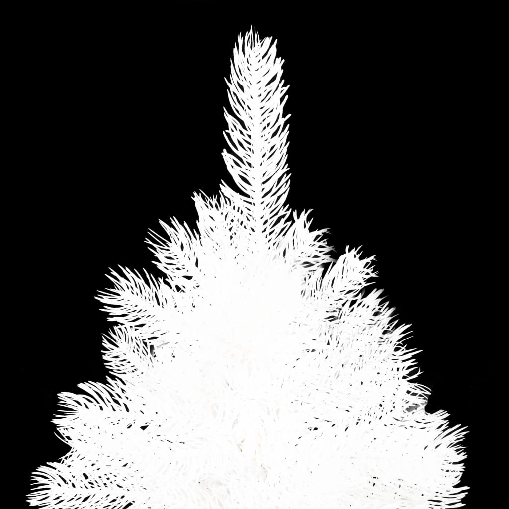 Vidaxl kunstkerstboom met verlichting en kerstballen 240 cm wit