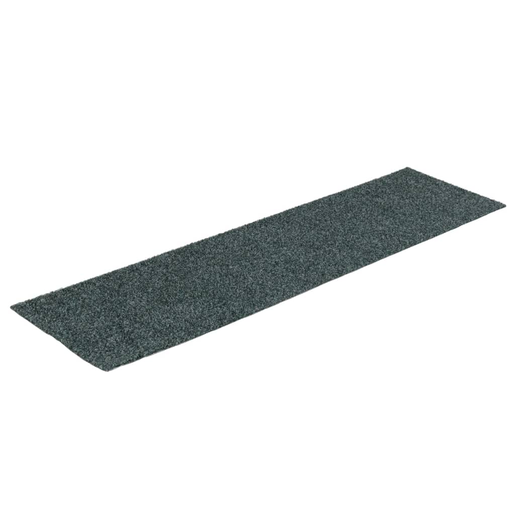 Vidaxl trapmatten zelfklevend 15 stuks 76x20 cm groen rechthoekig