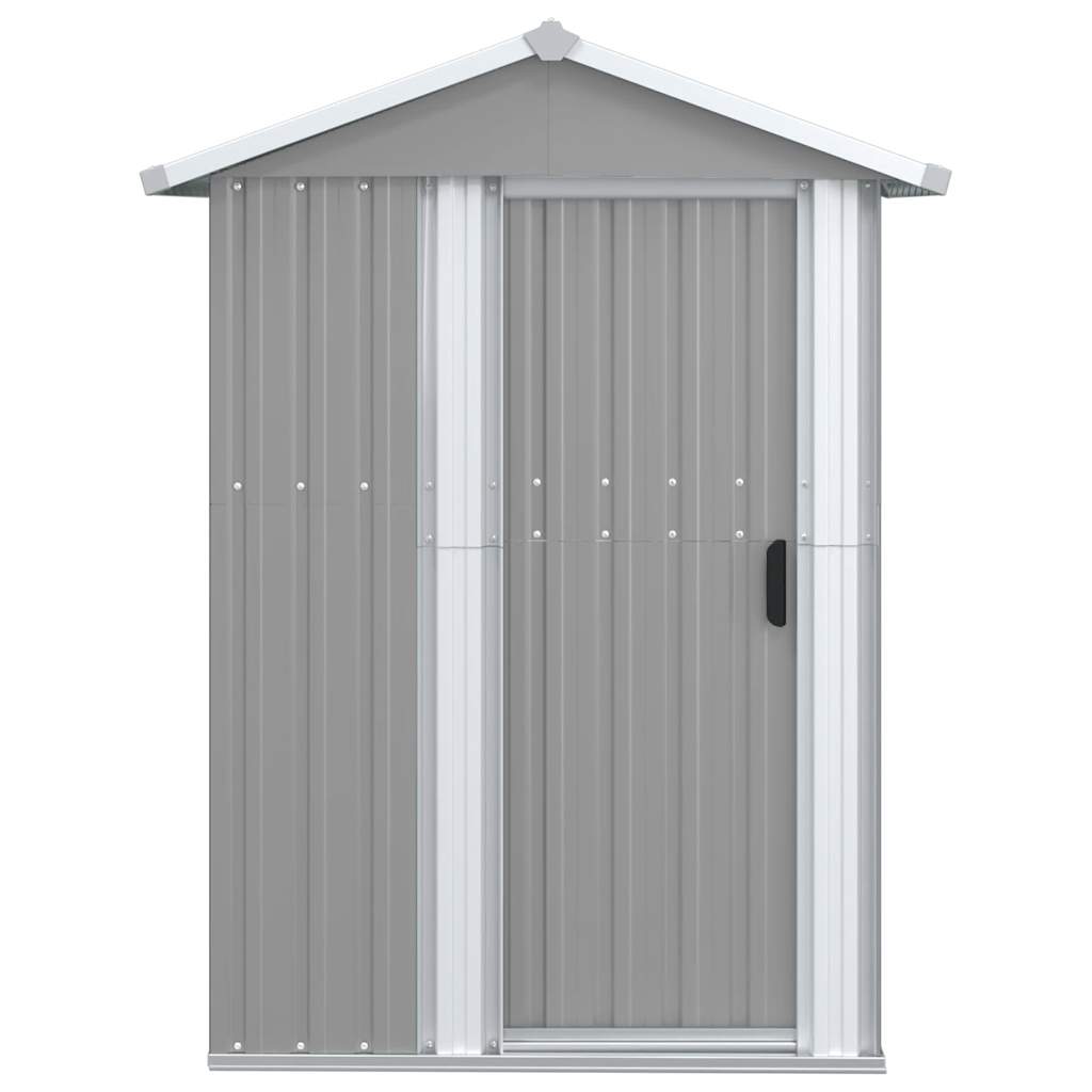 Vidaxl tuinschuur 126x97,5x177 cm gegalvaniseerd staal grijs