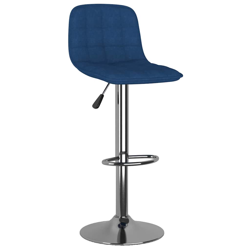 Vidaxl barkrukken 2 st stof blauw