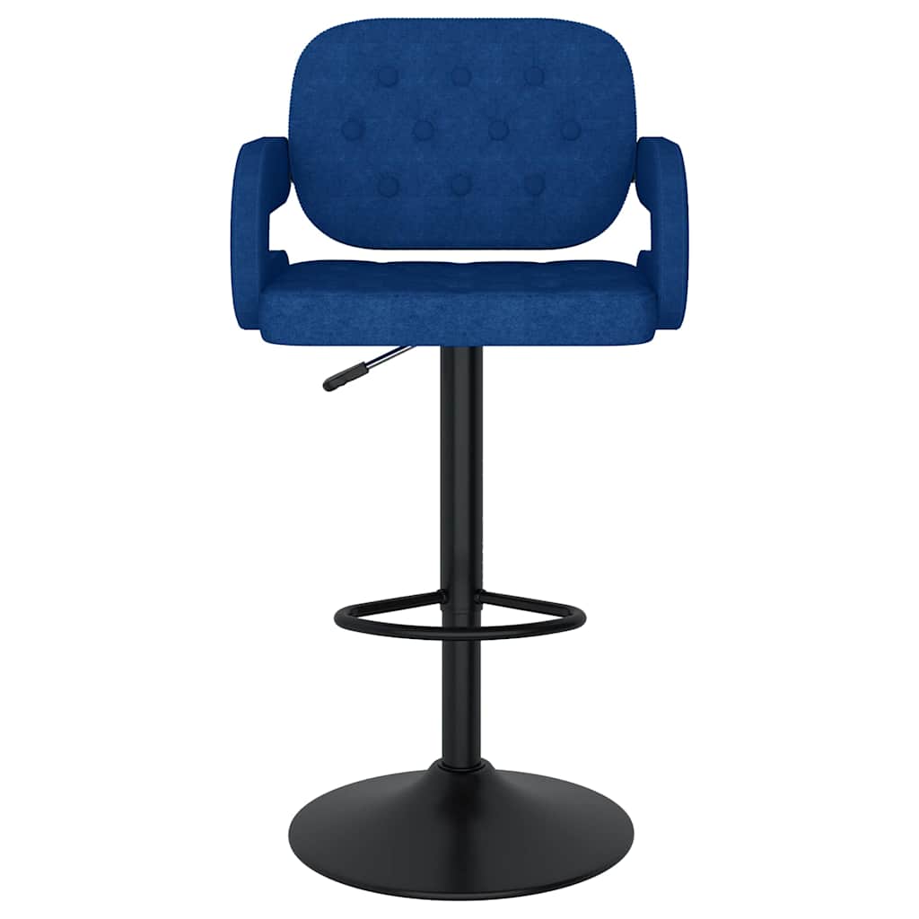 Vidaxl barkrukken 2 st stof blauw