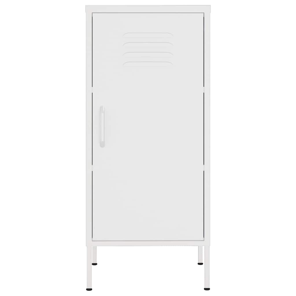 Vidaxl opbergkast 42,5x35x101,5 cm staal wit