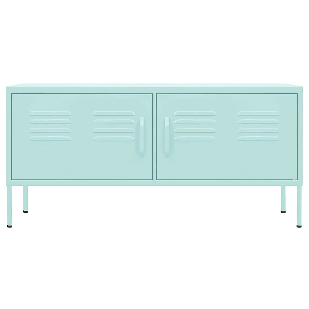 Vidaxl tv-meubel 105x35x50 cm staal mintkleurig