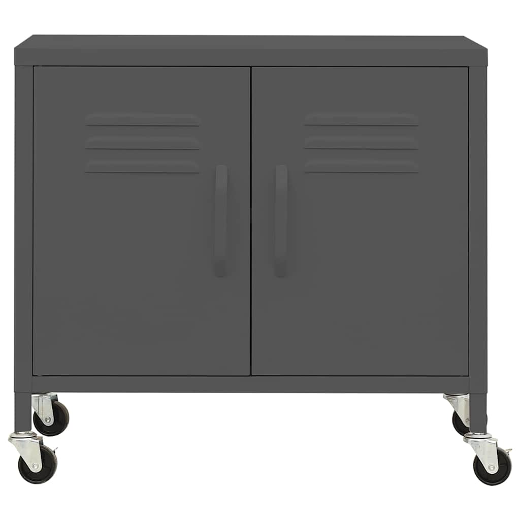 Vidaxl opbergkast 60x35x56 cm staal antracietkleurig