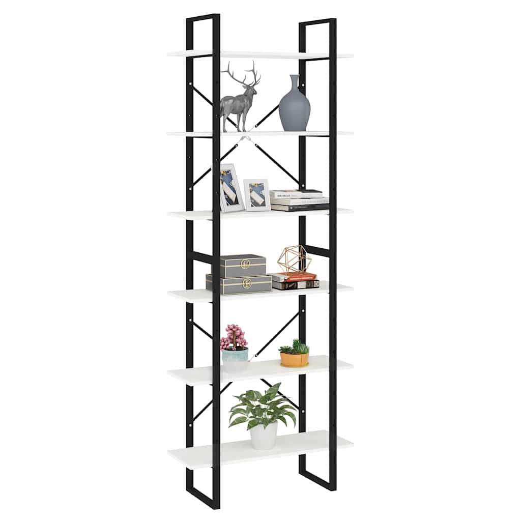 Vidaxl hoge kast 80x30x210 cm massief grenenhout wit