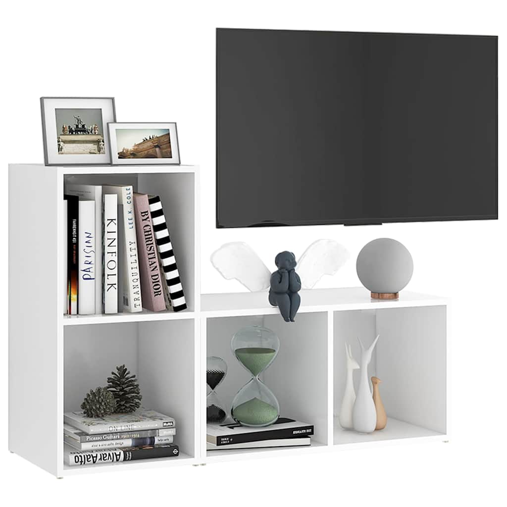 Vidaxl tv-meubelen 2 st 72x35x36,5 cm bewerkt hout wit