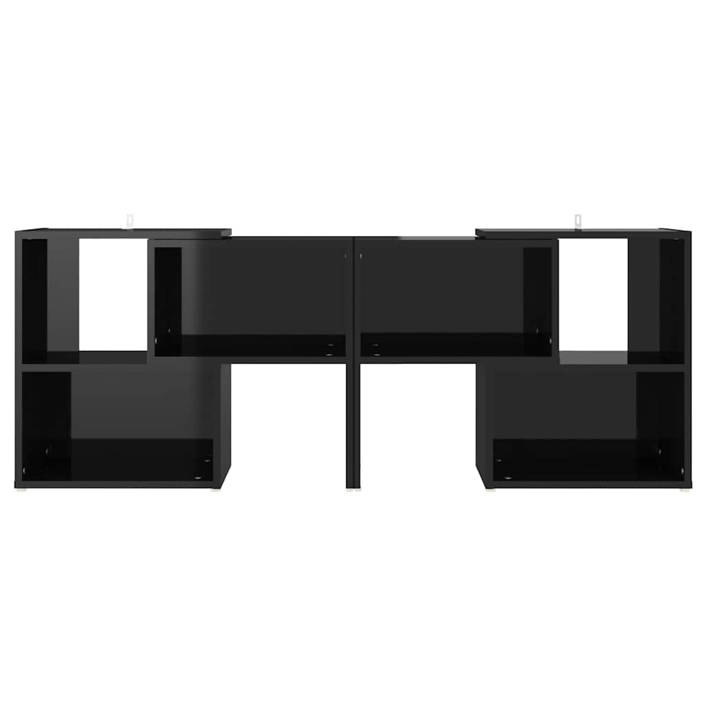 Vidaxl tv-meubel 104x30x52 cm bewerkt hout hoogglans zwart