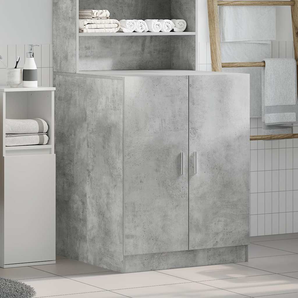 Vidaxl wasmachinekast 71x71,5x91,5 cm betongrijs