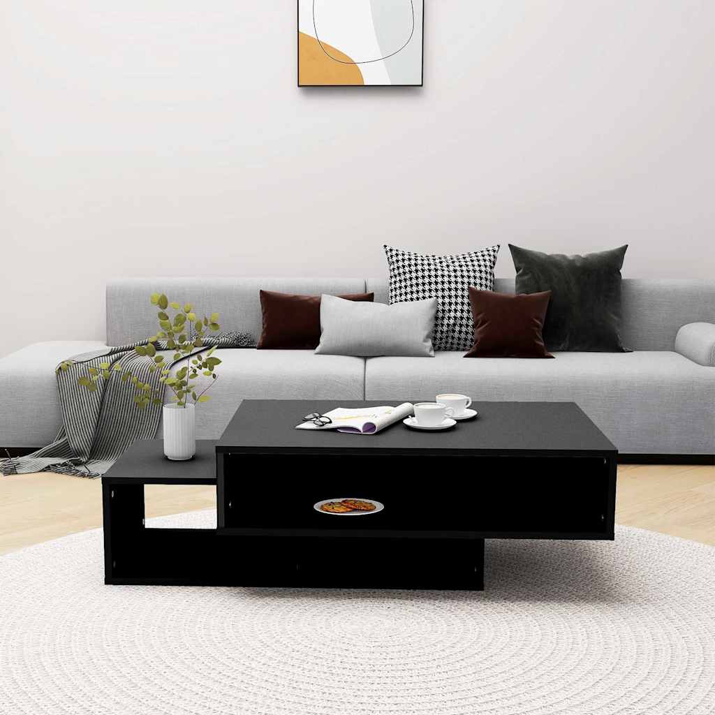 Vidaxl salontafel 105x55x32 cm bewerkt hout zwart
