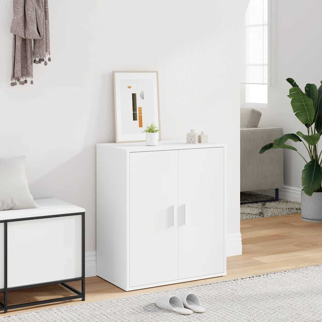 Vidaxl schoenenkast 60x35x70 cm bewerkt hout wit