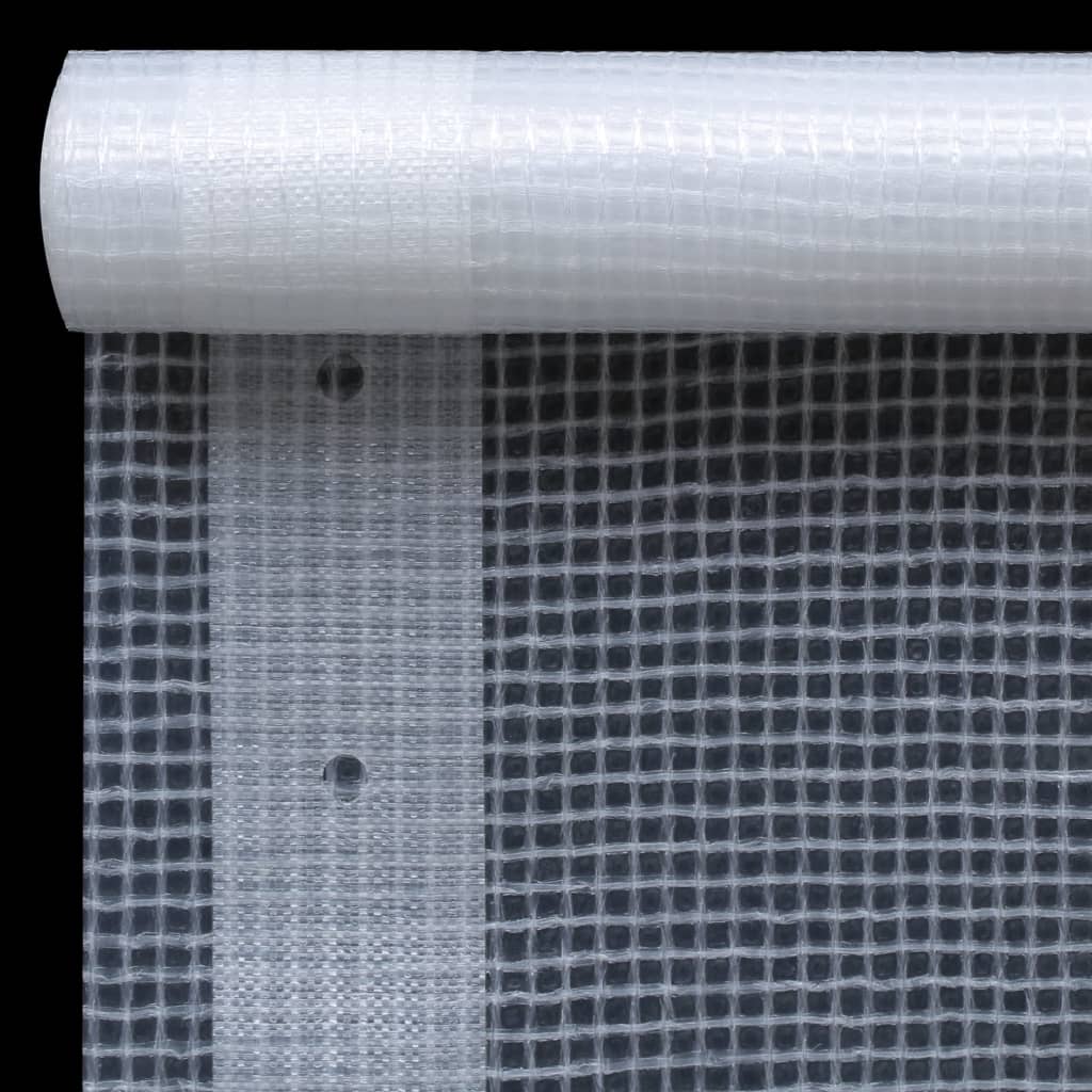 Vidaxl dekzeilen 2 st leno 260 g m² 3x15 m wit