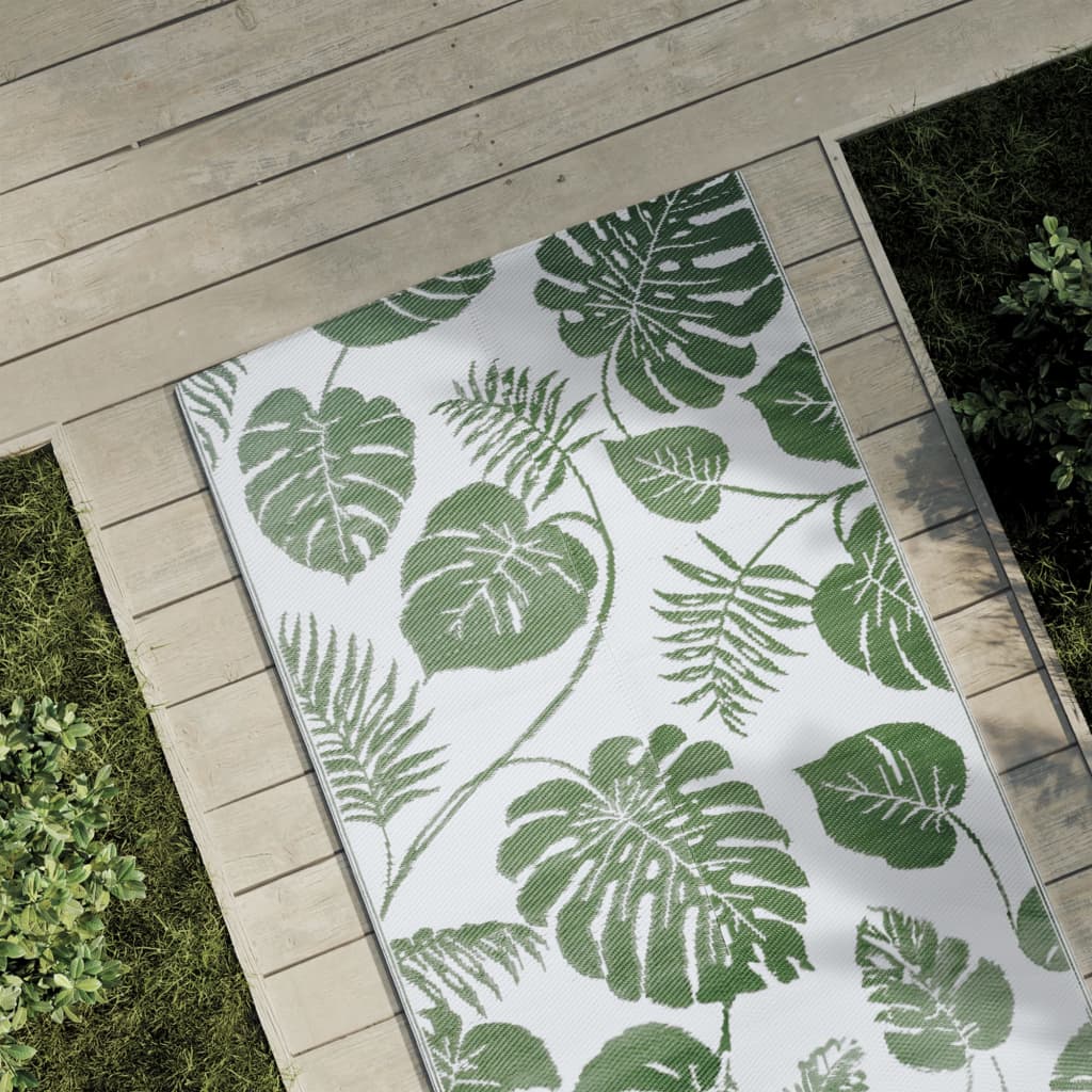 Vidaxl buitenkleed arakil 80x250 cm polypropeen groen