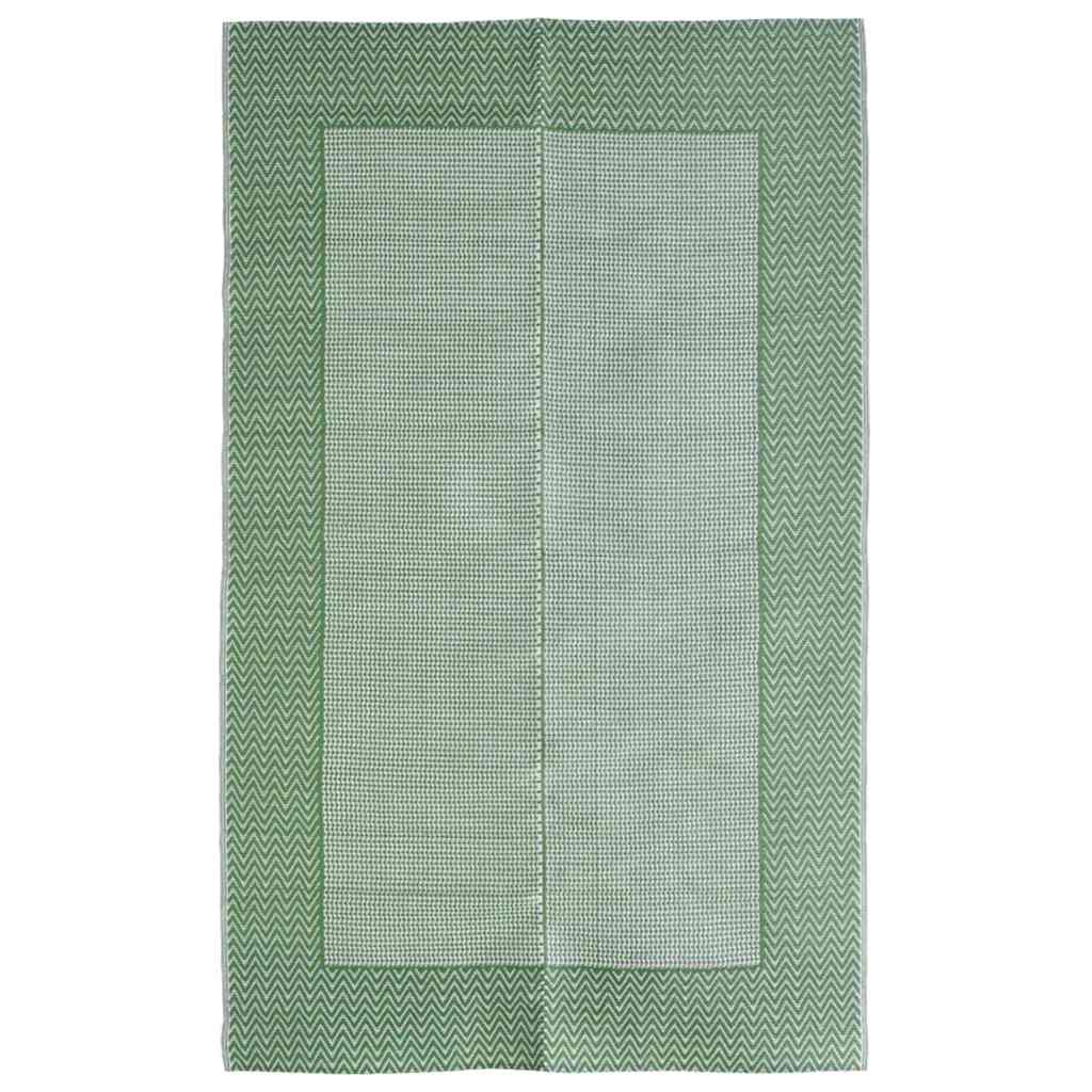 Vidaxl buitenkleed arakil 140x200 cm pp groen