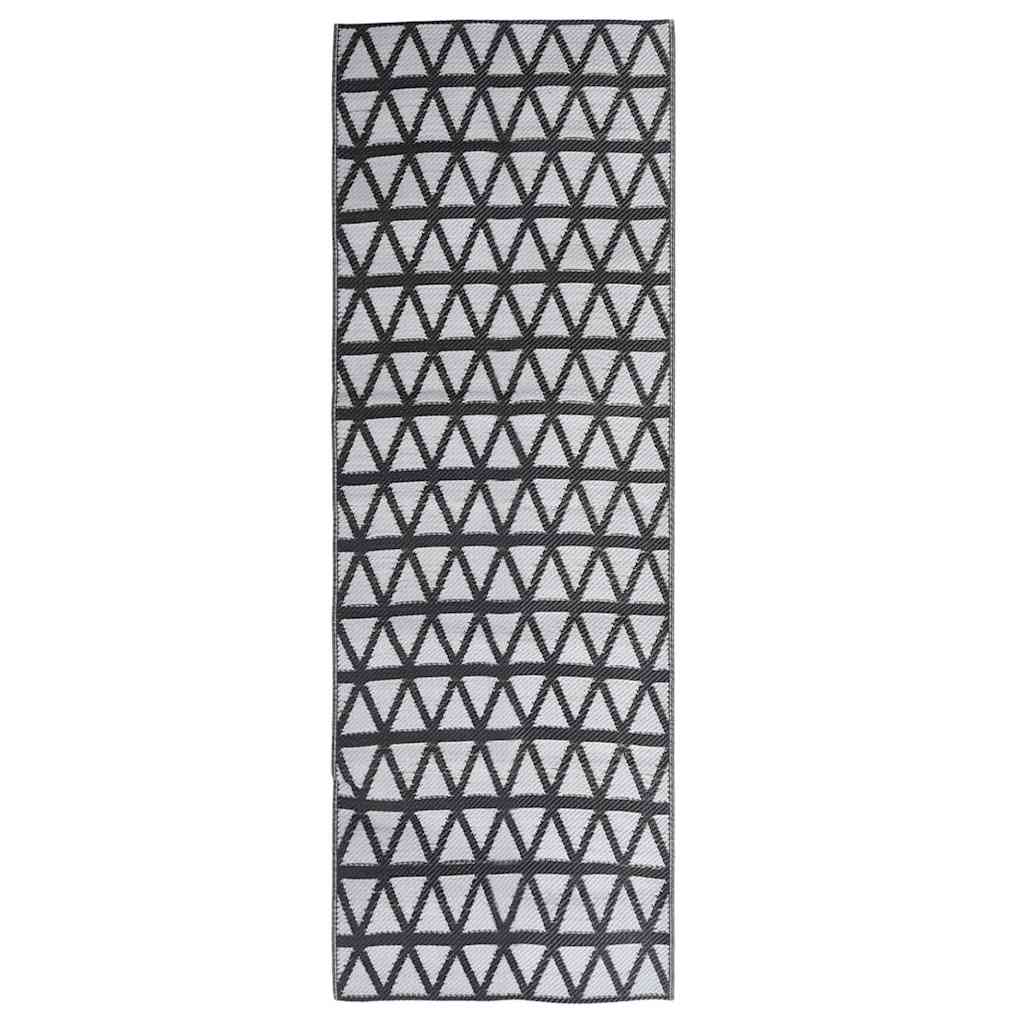 Vidaxl buitenkleed arakil 80x250 cm polypropeen zwart