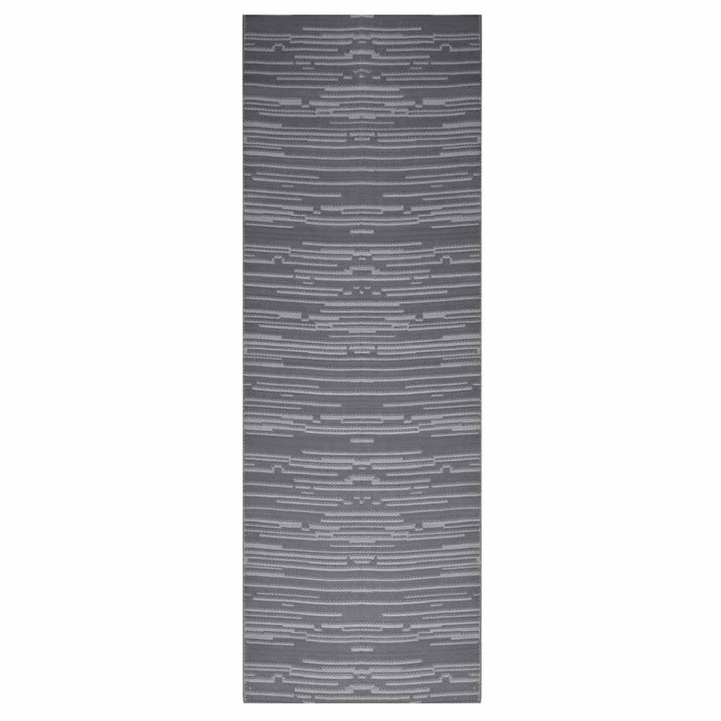 Vidaxl buitenkleed arakil 80x250 cm polypropeen antracietkleurig