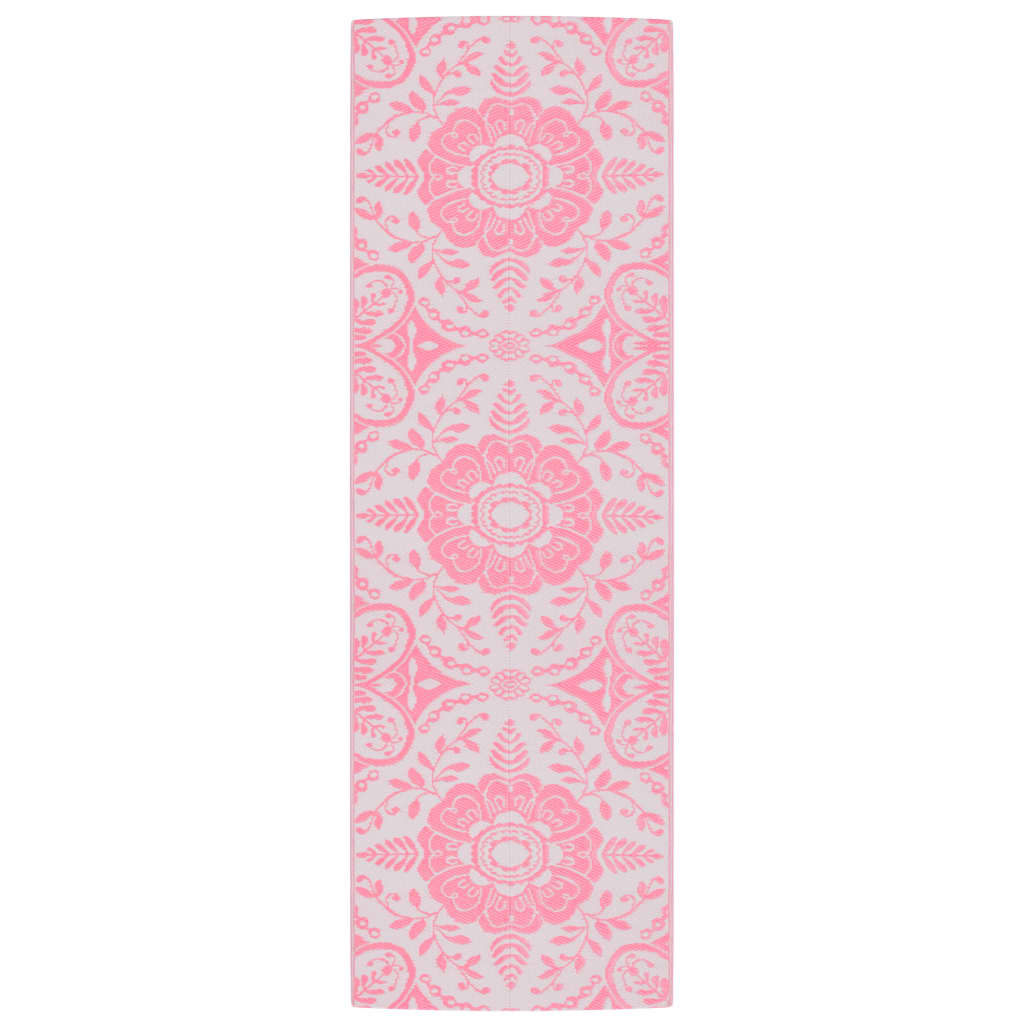 Vidaxl buitenkleed arakil 80x250 cm pp roze