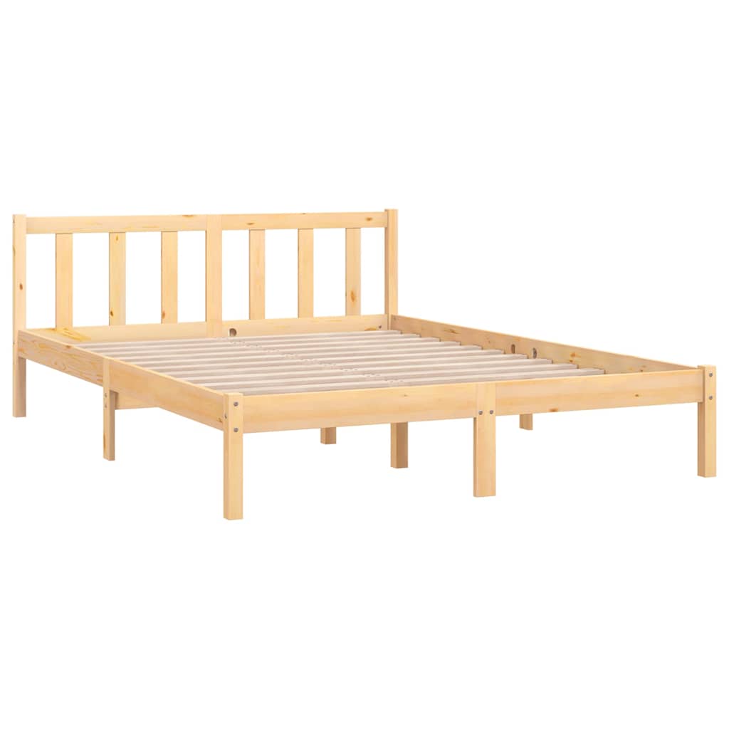 Vidaxl bedframe massief grenenhout 140x190 cm