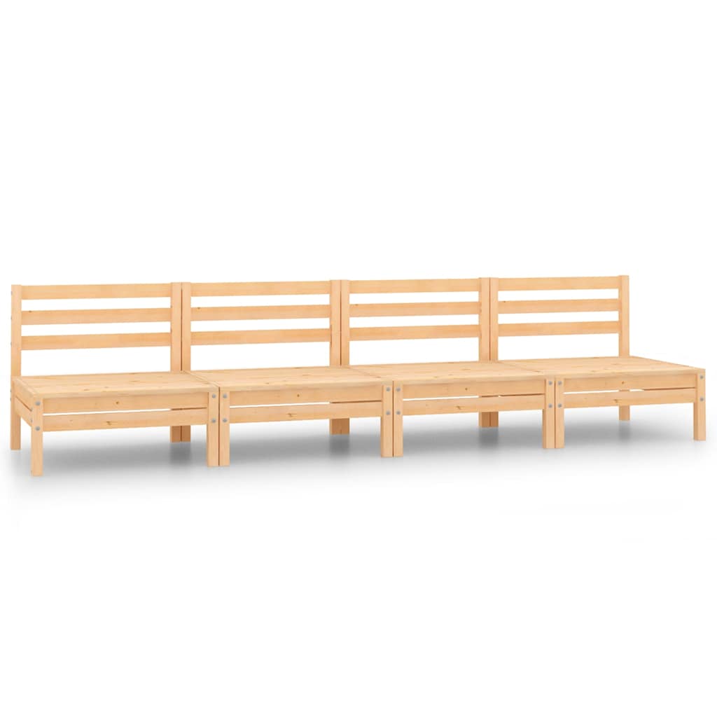 Vidaxl 4-delige loungeset massief grenenhout