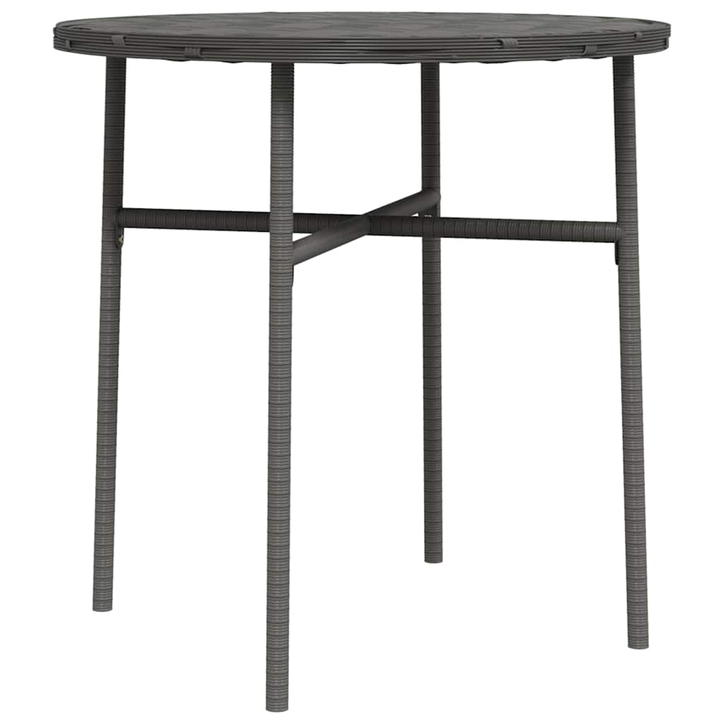 Vidaxl salontafel 45 cm poly rattan grijs
