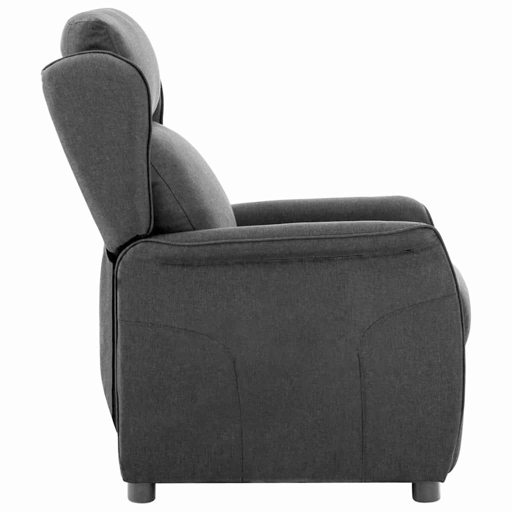 Vidaxl ligstoel donkergrijs 66.5 x 94 x 101.5 cm polyester
