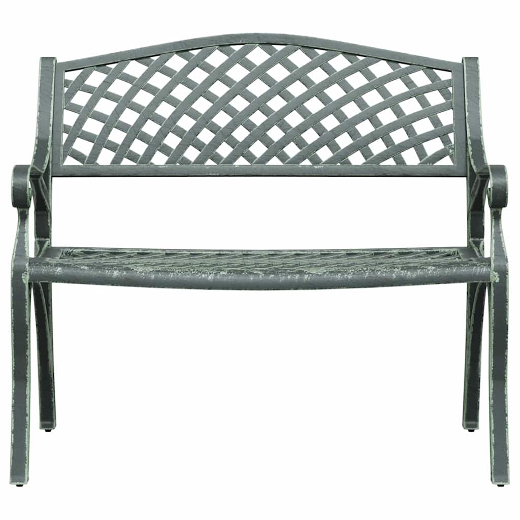 Vidaxl tuinbank 102 cm gietaluminium groen