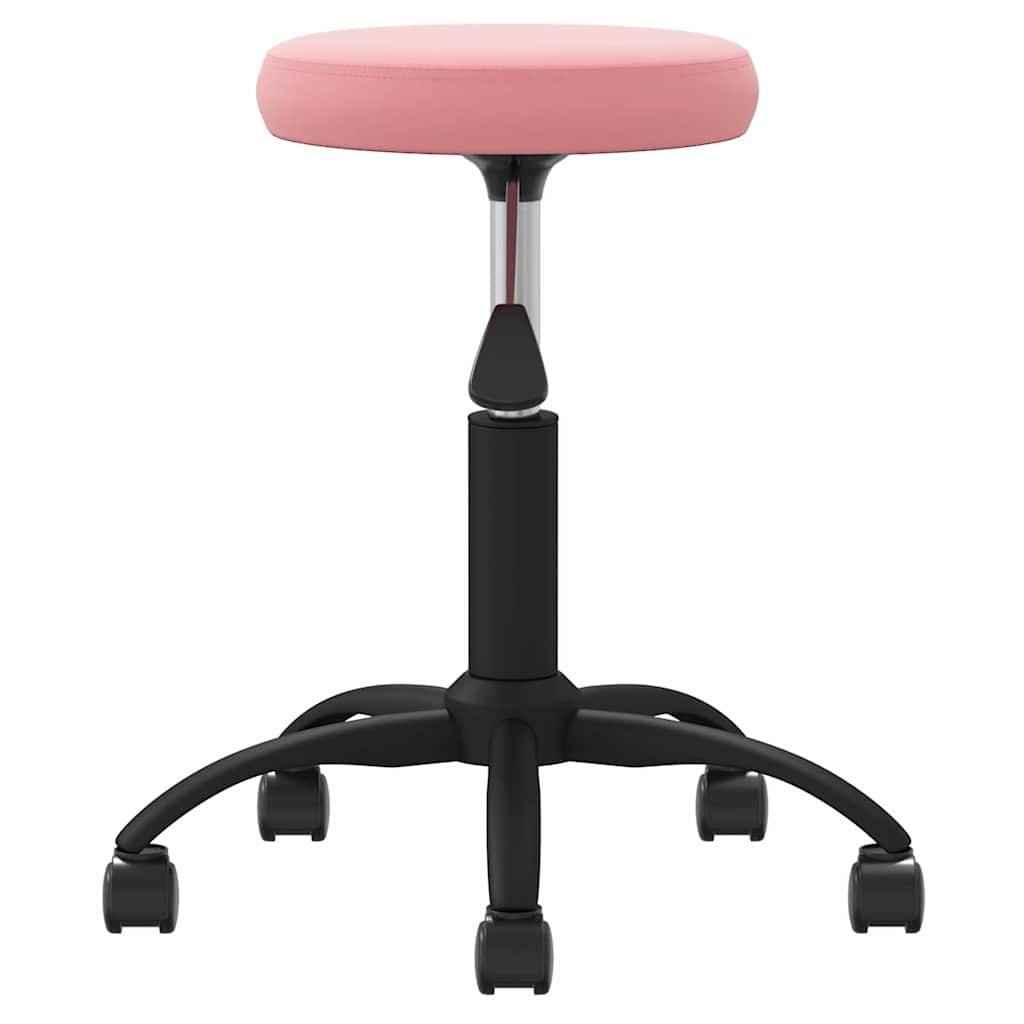 Vidaxl eetkamerstoel fluweel roze