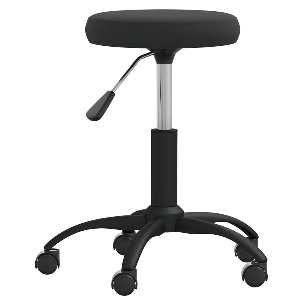 Vidaxl massagekruk fluweel zwart